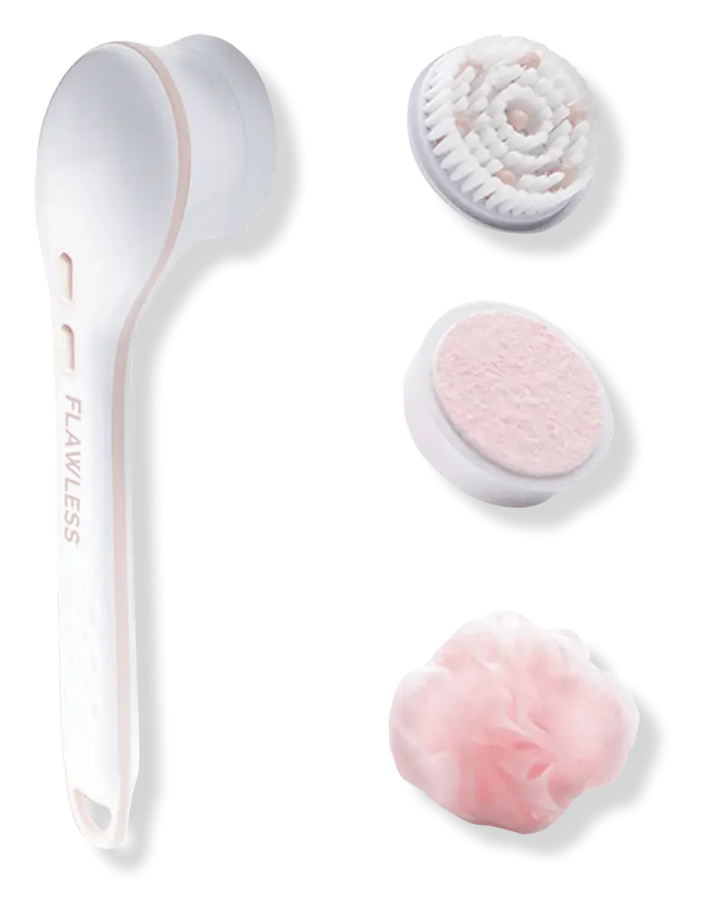 Finishing Touch Flawless Flawless Cleanse Spa Spinning Body Brush And, Shower Wand