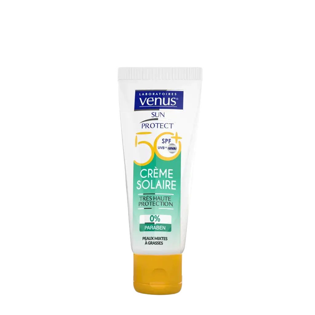 laboratoires venus Crème Solaire Tres Haute Protection SPF 50+ Peaux Mixtes A Grasses
