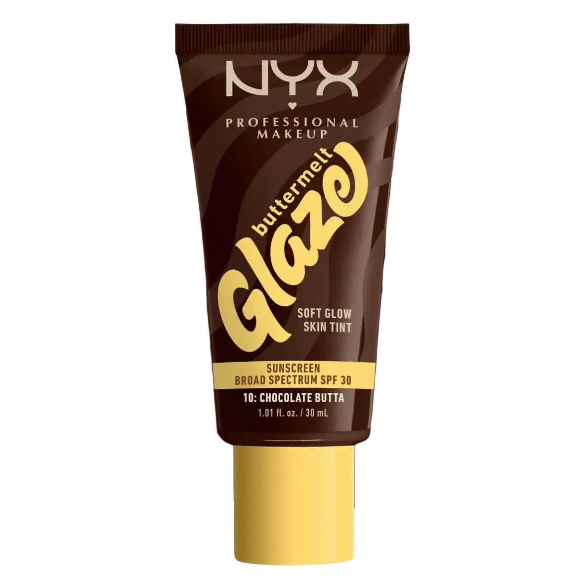 NYX Cosmetics Buttermelt Glaze Soft Glow Skin Tint SPF 30 10 Chocolate Butta