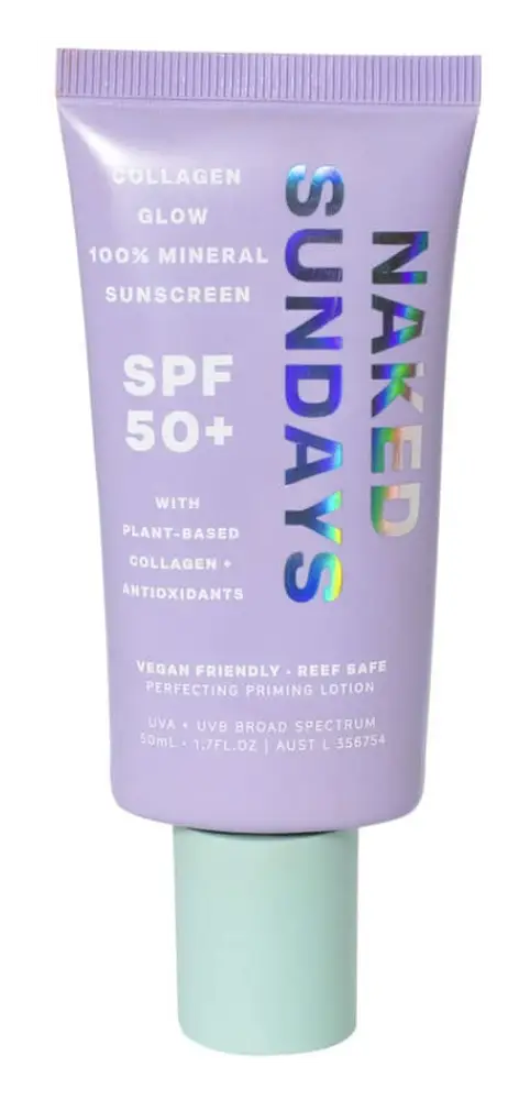 Naked Sundays Collagen Glow 100% Mineral Sunscreen SPF 50+