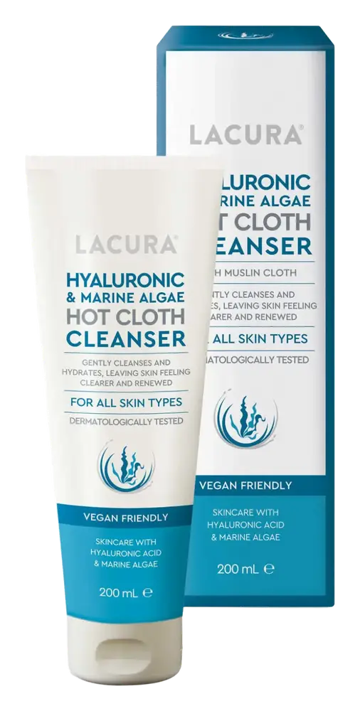 Lacura Hyaluronic & Marine Algae Hot Cloth Cleanser