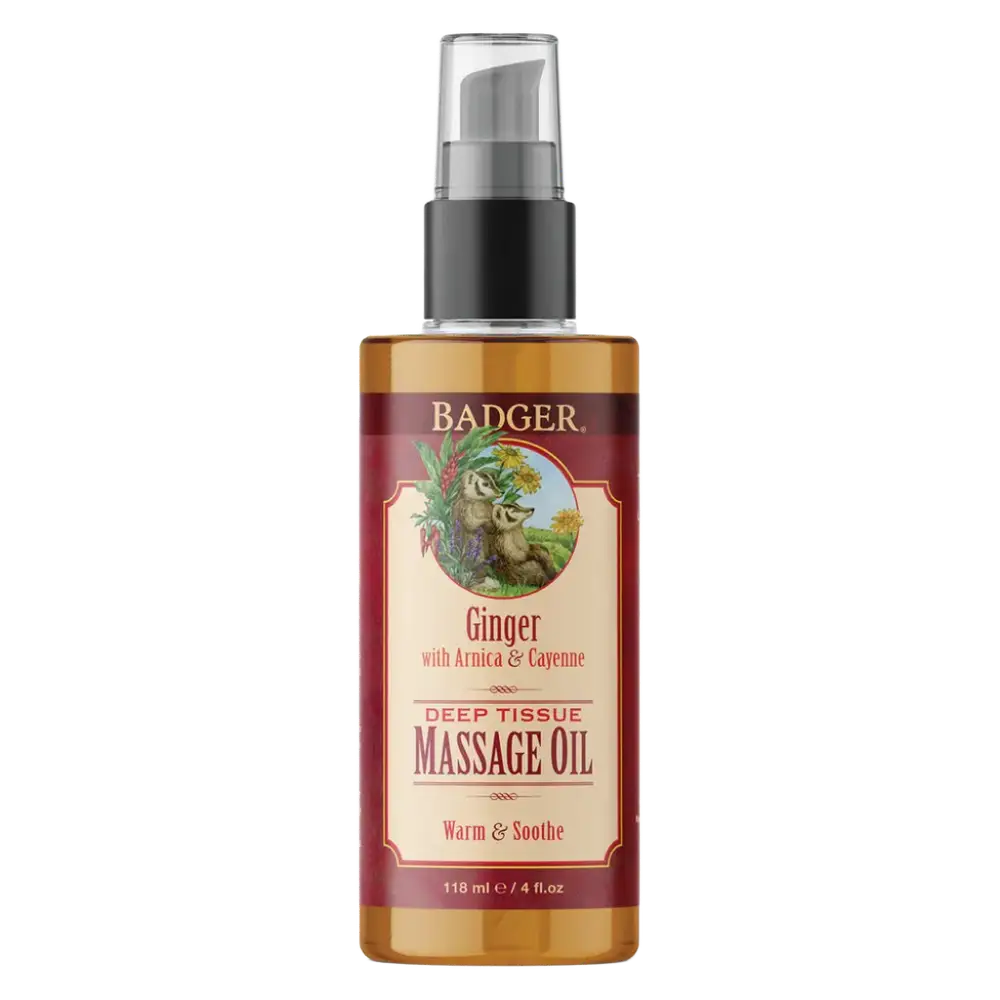 Badger Ginger Deep Tissue Massage Oil