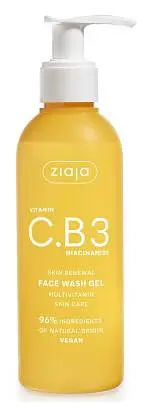 Ziaja Vitamin C.B3 Niacinamide Skin Renewal Face Cleansing Gel