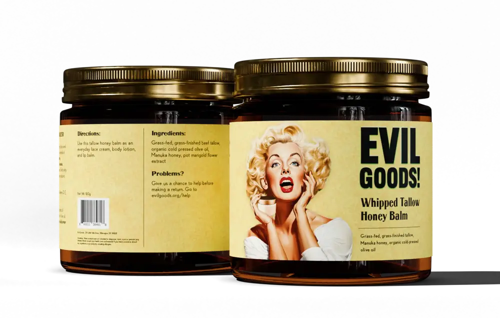 Evil Goods Whipped Tallow Honey Balm