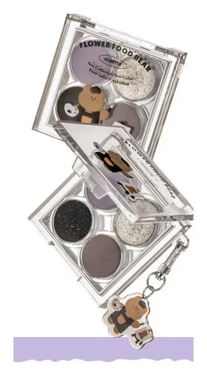 Flortte Flower Food Bear Four-Color Eyeshadow 02# Star Candy
