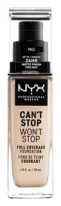 NYX Cosmetics Can't Stop Won't Stop Full Coverage Foundation 01 Pale