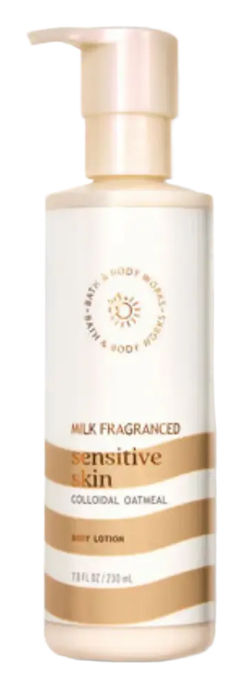 Bath & Body Works Sensitive Skin Body Lotion Milk Fragranced With Colloidal Oatmeal