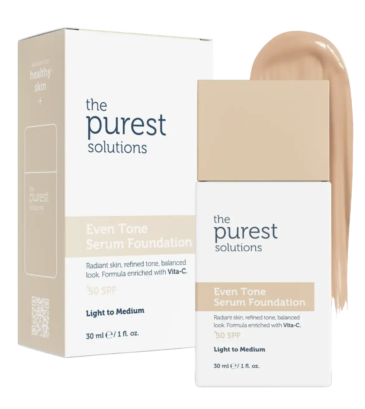 The Purest Solutions Even Tone Serum Foundation SPF 50+ Light To Medium