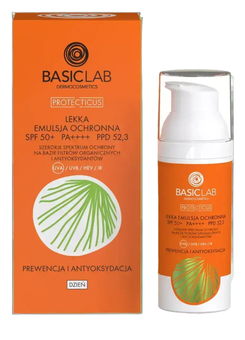 BasicLab Lekka Emulsja Ochronna SPF 50+ PA++++