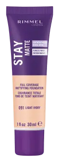 Rimmel London Stay Matte Liquid Mousse Foundation 091 Light Ivory