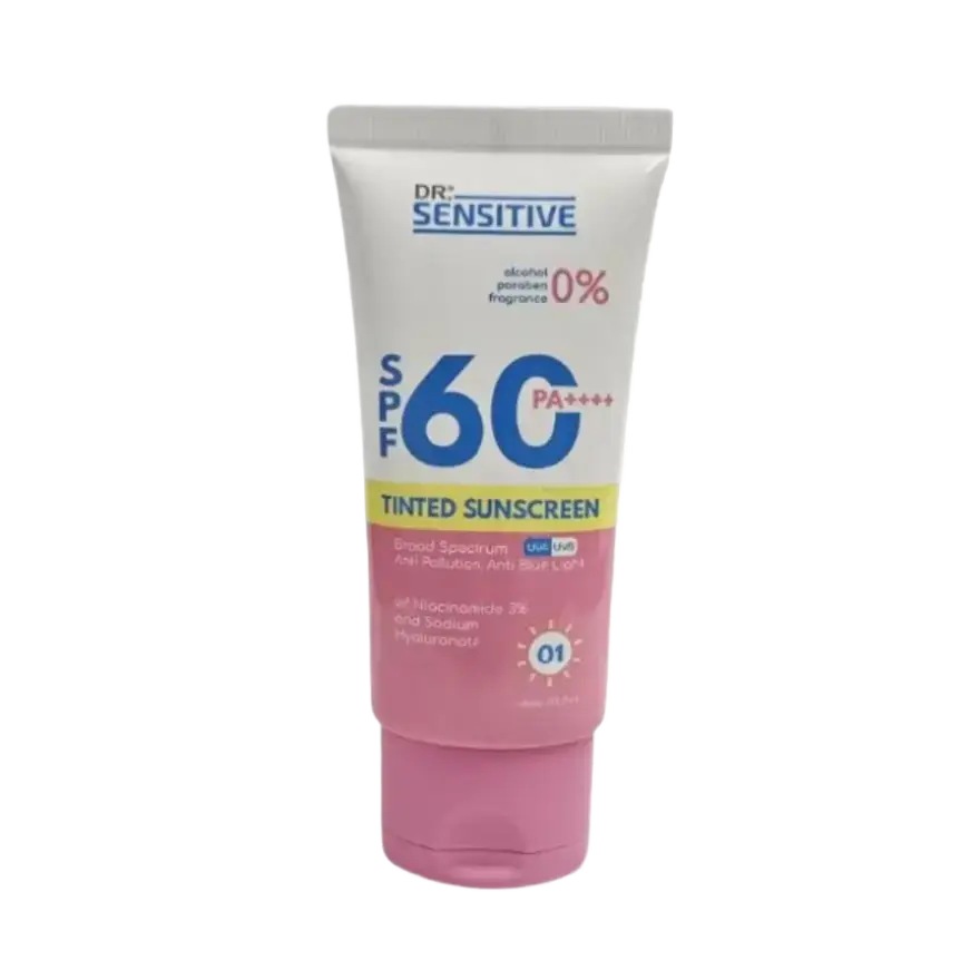Dr. Sensitive Tinted Sunscreen SPF 60 01 Light to Medium