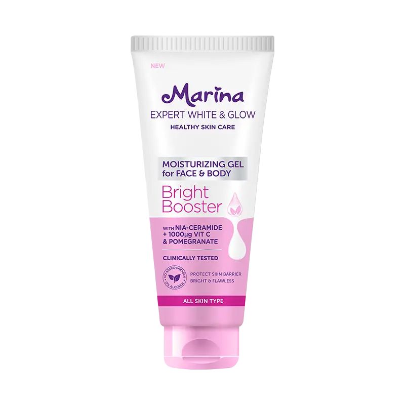 Marina Expert White & Glow Moisturizing Gel for Face & Body Bright Booster