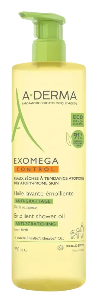 A-derma Exomega Control Emollient Shower Oil