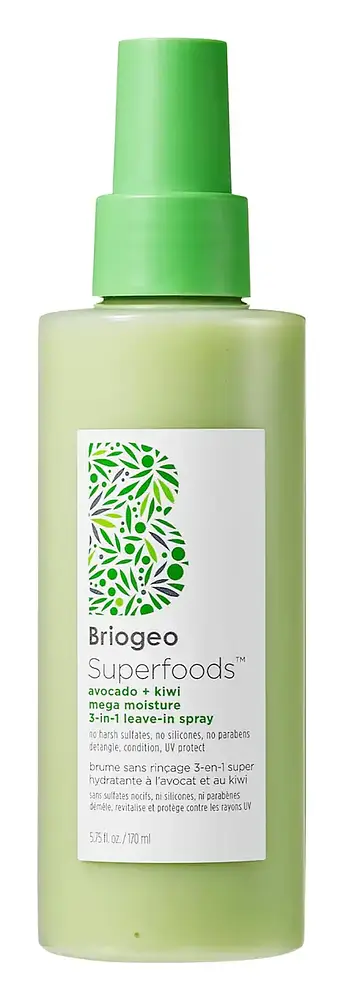 BrioGeo Superfoods Avocado + Kiwi Mega Moisture 3-in-1 Leave-In Spray