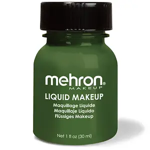 Mehron Makeup Liquid Makeup Green