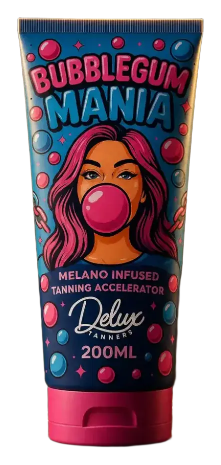 Delux Tanners Melano Infused Tanning Accelerator Bubblegum Mania