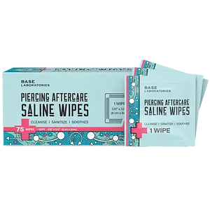 Base Laboratories Piercing Aftercare Saline Wipes