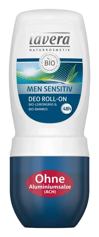 Lavera Men Sensitiv Deo Roll-On 48h Bio-Lemongras & Bio-Bambus
