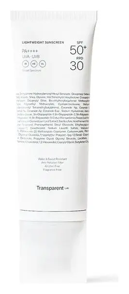 Transparent Lab Lightweight Sunscreen SPF50+