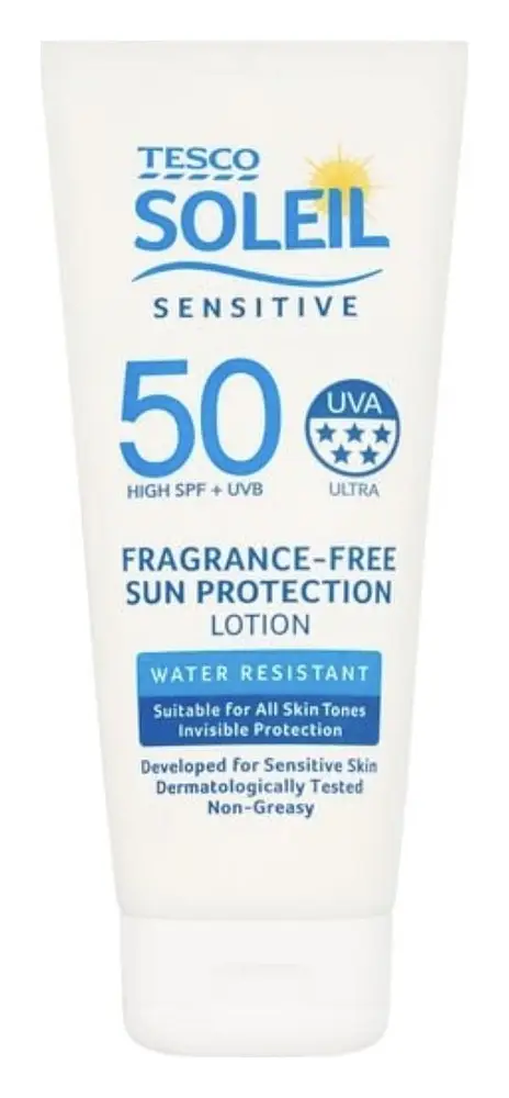 Tesco Soleil Sensitive Fragrance-Free Sun Lotion SPF 50