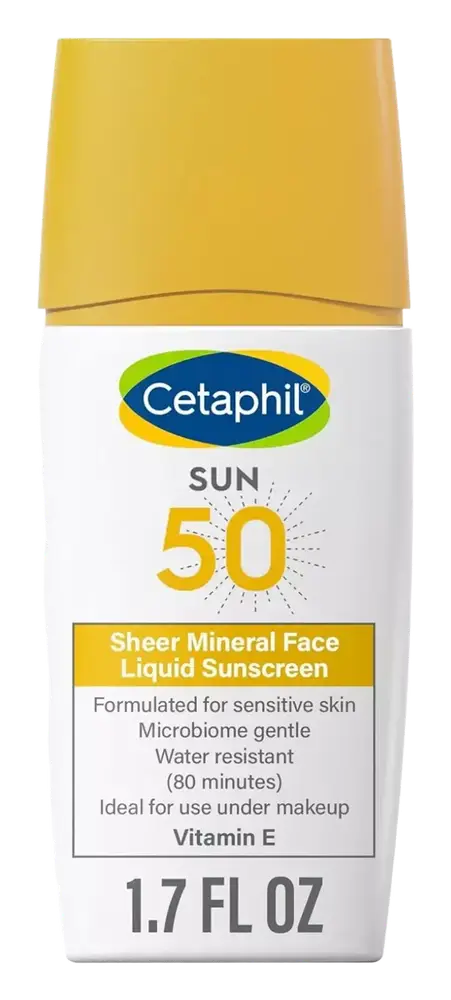 Cetaphil Sheer Mineral Face Liquid Sunscreen Broad Spectrum SPF 50