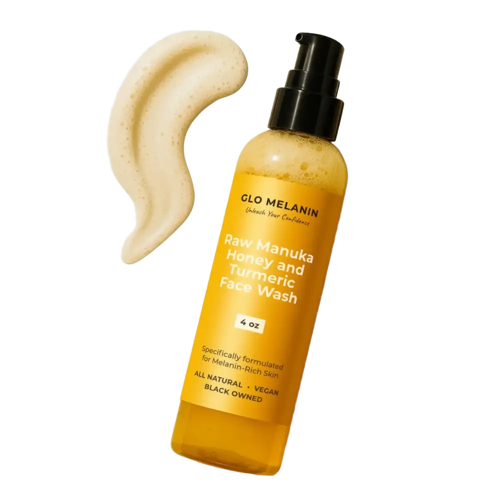 Glo Melanin Raw Manuka Honey And Turmeric Face Wash