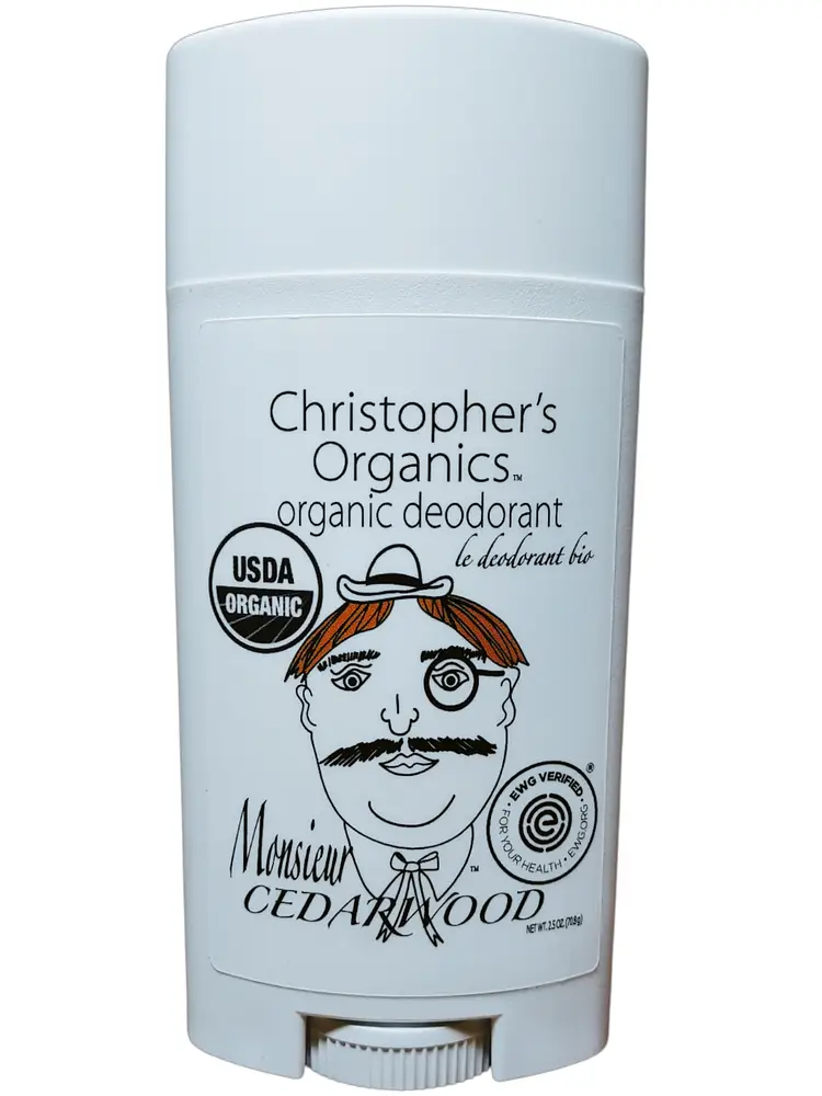 Christopher's Organics Monsieur Cedarwood Organic Deodorant