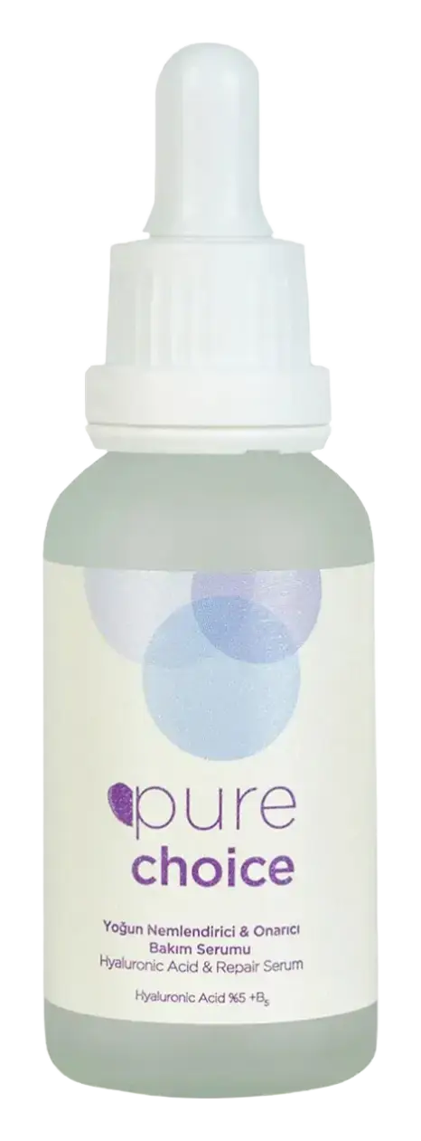 Pure Choice Intensive Moisturizing & Repairing Care Serum (Hyaluronic Acid 5% + Panthenol Vitamin B5 5%)