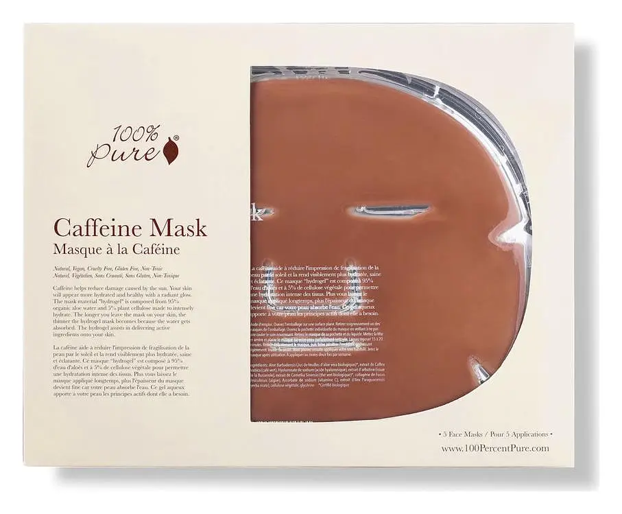 100% Pure Hydrogel Mask Caffeine