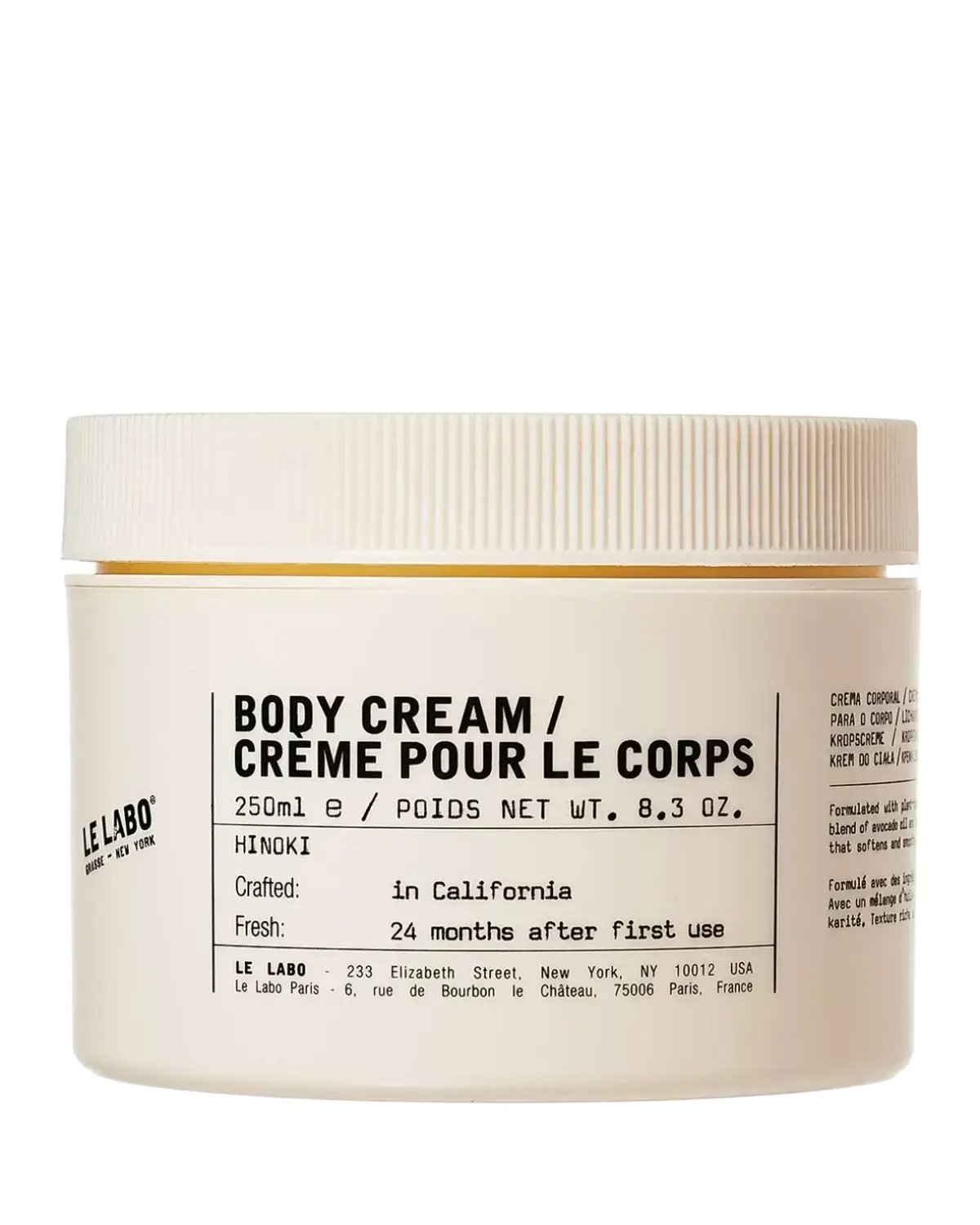 Le Labo Fragrances Body Cream Hinoki