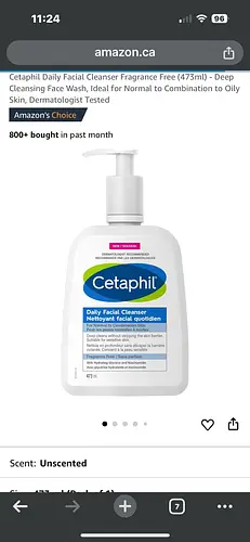 Cetaphil Deep Cleansing Face Wash, Ideal for Normal to Combination to Oily