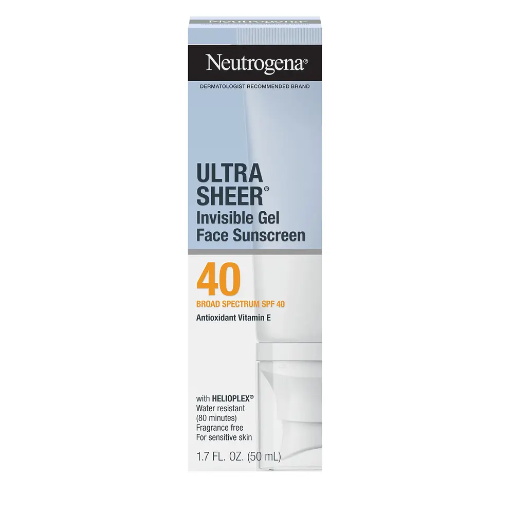 Neutrogena Ultra Sheer Invisible Gel Face Sunscreen SPF 40