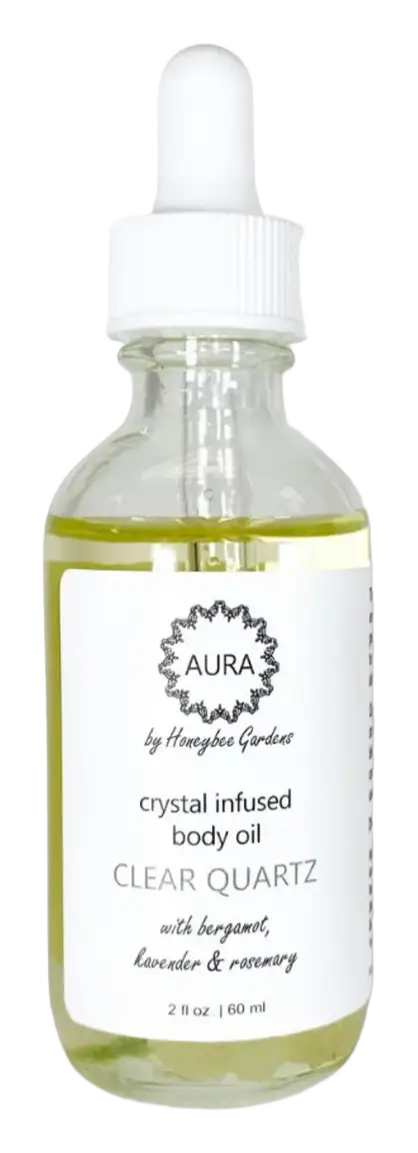 Honeybee Gardens Crystal Infused Body Oil Clear Quartz