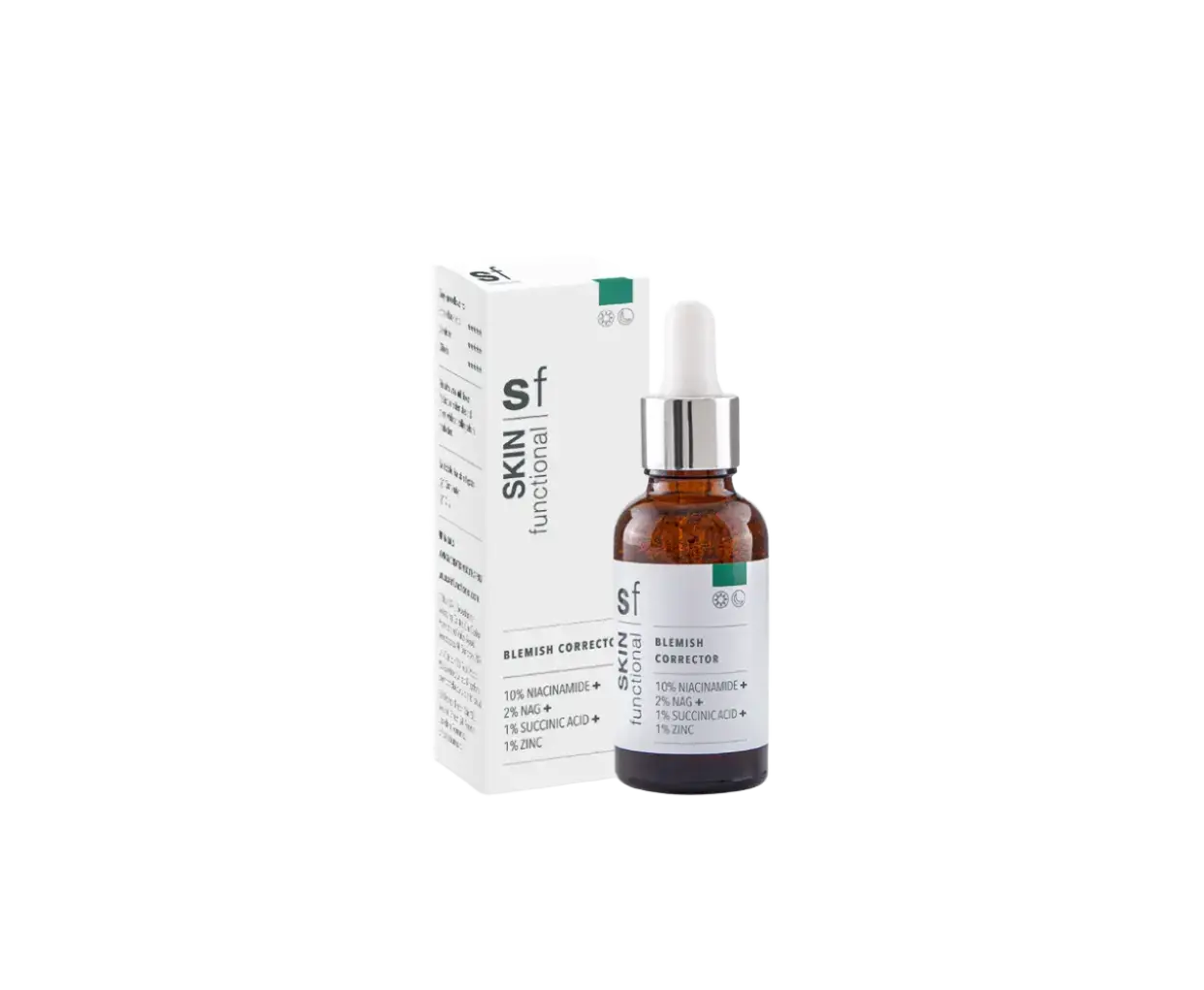 Skin Functional Blemish corrector 10% Niacinamide + 2% NAG + 1% Succinic Acid + 1% Zinc Serum