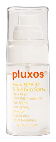 Pluxos Sunscreen + Skincare SPF 47 Mist Spray