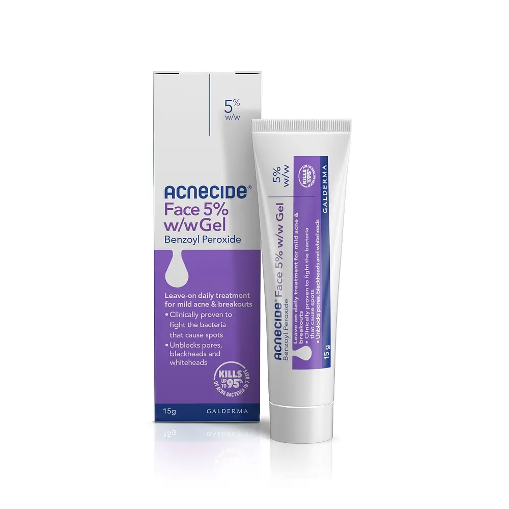 Acnecide Face Gel Spot Treatment With 5% Benzoyl Peroxide
