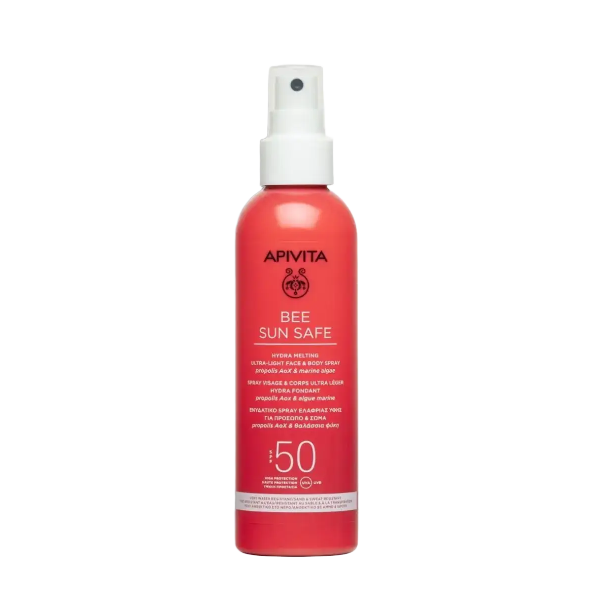 Apivita Natural Cosmetics Bee Sun Safe Hydra Melting Ultra-Light Face & Body Spray SPF 50
