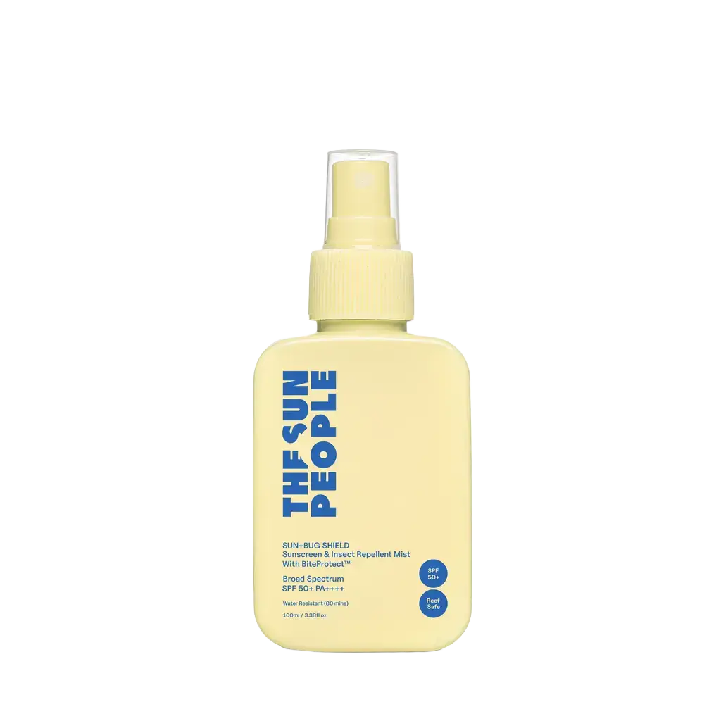 The Sun People Sun+Sand Shield Multitasker Sunscreen Mist SPF 50+