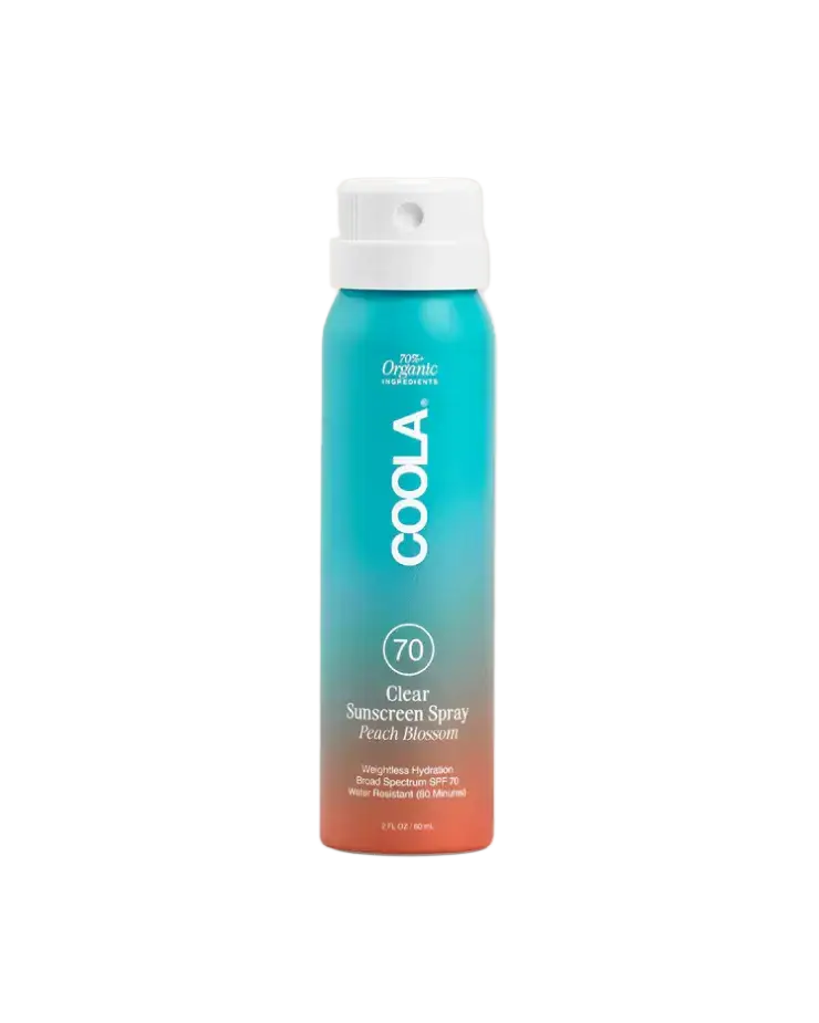 COOLA Clear Sunscreen Spray SPF 50 Peach Blossom