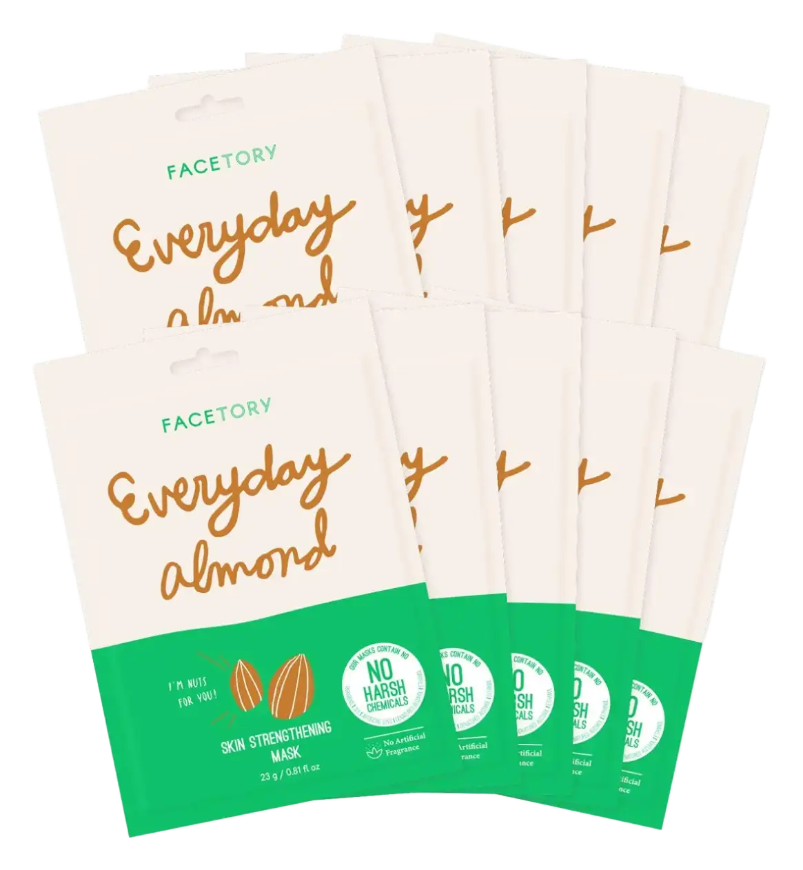 Facetory Everyday Sheet Mask Almond Skin Strengthening