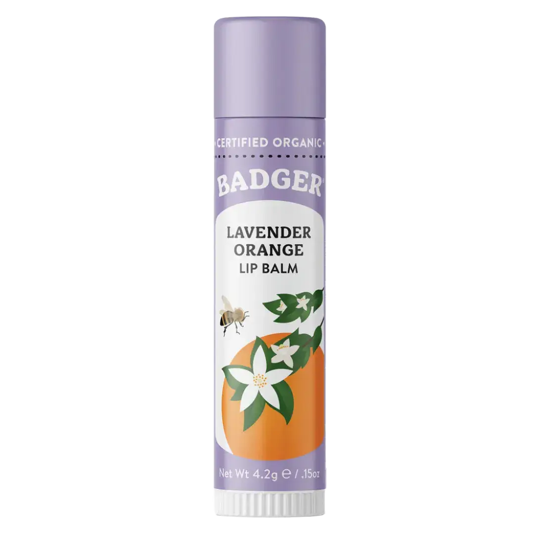 Badger Classic Lip Balm Lavender Orange