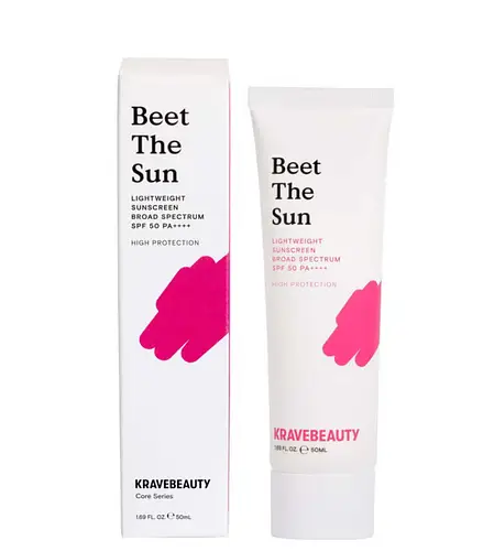 Krave Beauty Beet the Sun Lightweight Sunscreen Broad Spectrum SPF 50 PA++++