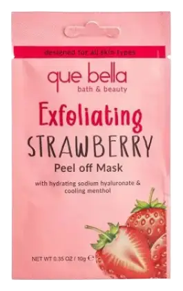 Que Bella Exfoliating Strawberry Peel Off Mask