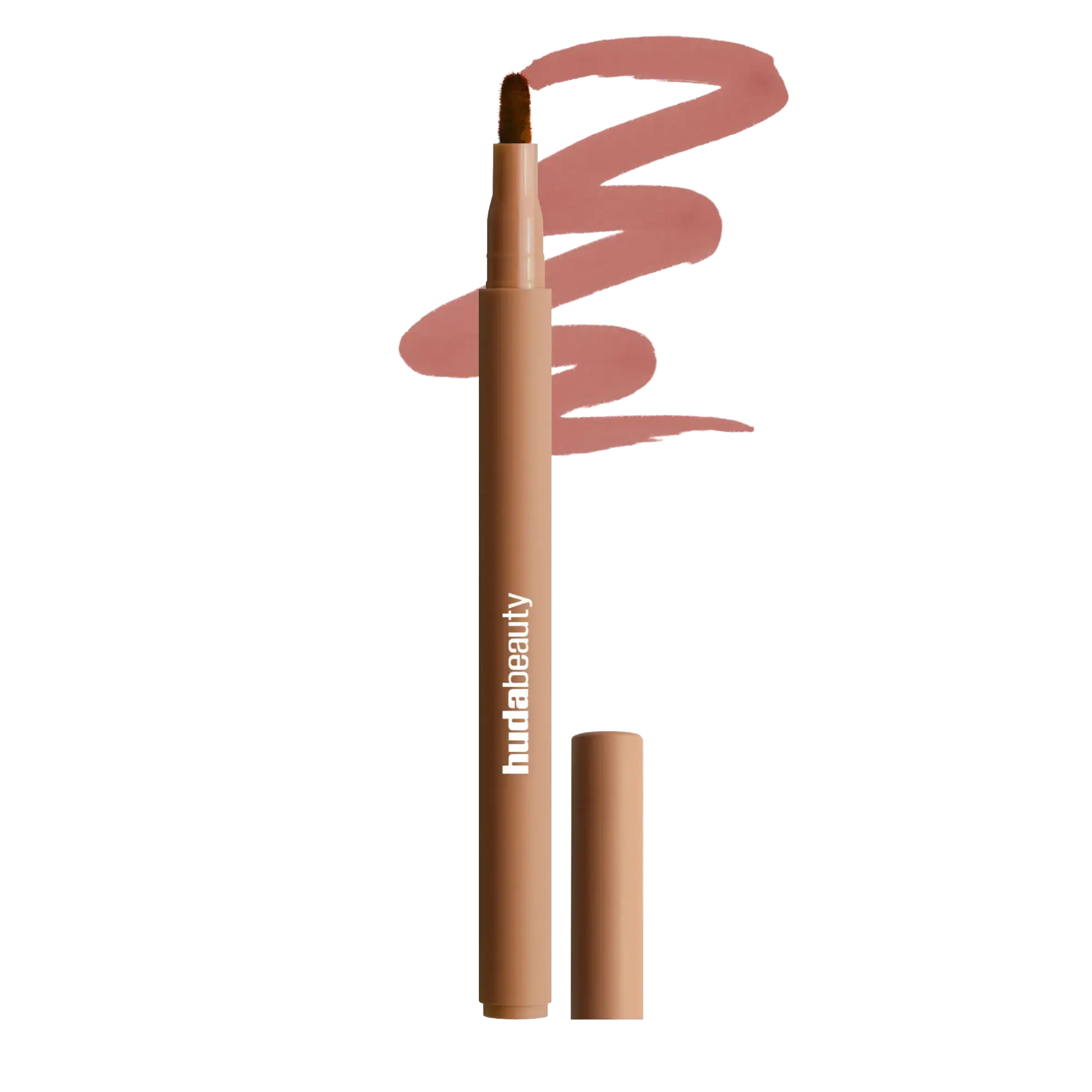 Huda Beauty Lip Contour Lip Stain For 12-Hour Wear Soft Nude