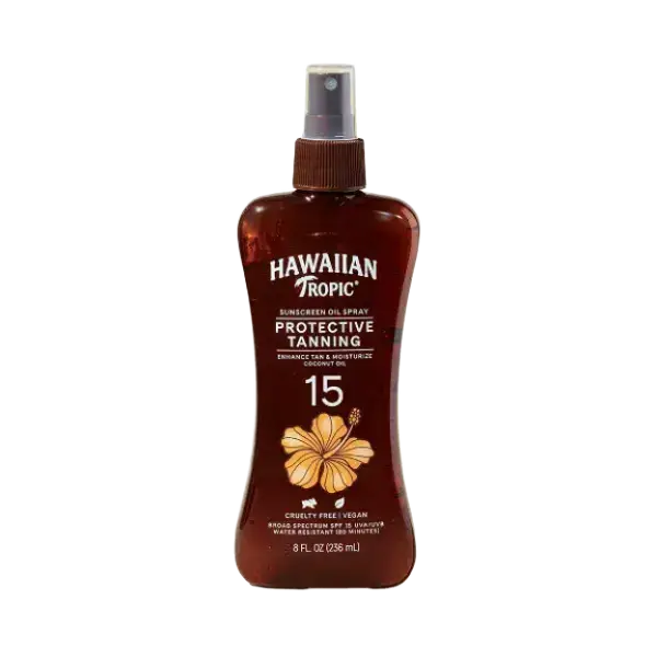 Hawaiian Tropic Protective Tanning Sunscreen Oil Spray SPF 15