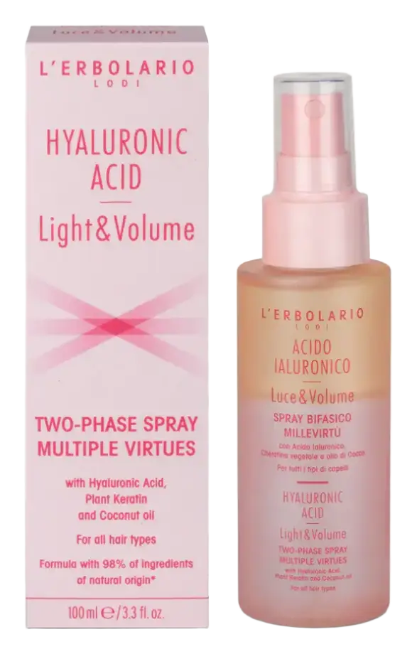 L'Erbolario Hyaluronic Acid Light & Volume Two-Phase Spray Multiple Virtues