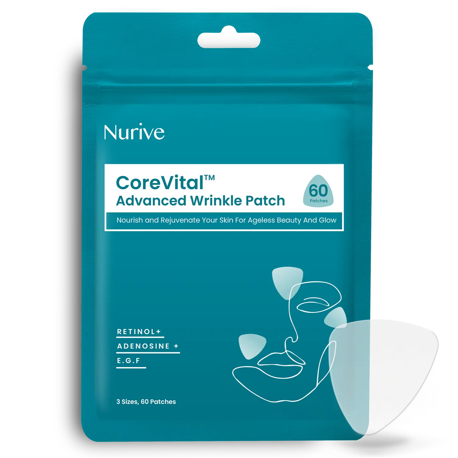 Nurive CoreVital Advanced Wrinkle Patch - Small