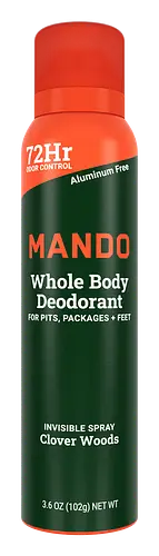 Mando Invisible Spray Deodorant Clover Woods