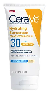CeraVe Hydrating Sunscreen With SPF 30 Sheer Tint