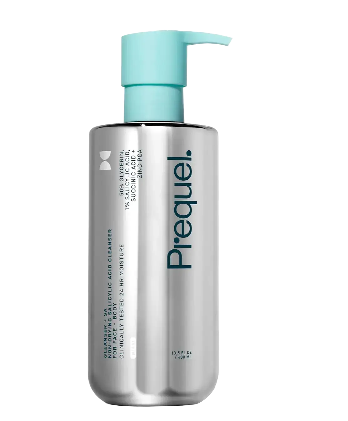 Prequel Gleanser + SA Non-Drying Salicylic Acid Cleanser For Face + Body